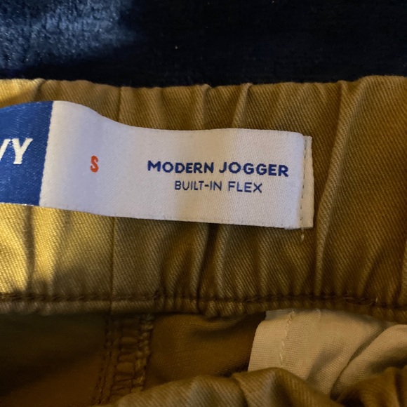 old navy tan, tapered pants, small - Picture 2 of 2